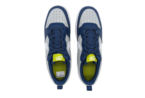 Tenis Nike Court Borough Low 2 Gs Gris-Azul BQ5448 016 Juvenil
