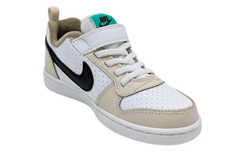 Tenis Nike Court Borough Low PSV Blanco-Café DZ2785 101 Para Niño