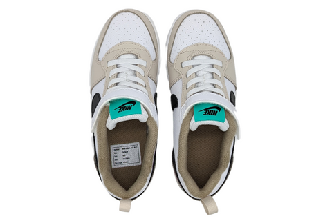 Tenis Nike Court Borough Low PSV Blanco-Café DZ2785 101 Para Niño