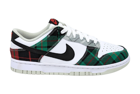 Tenis Nike Dunk Low Retro Blanco-Tela Cuadrada DV0827 100 Para Hombre