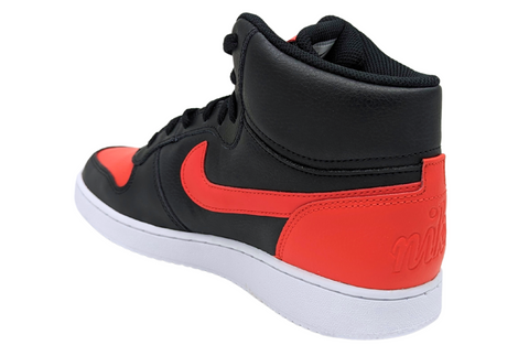 Tenis Nike Ebernon Mid Para Hombre AQ1773 005 Negro-Rojo