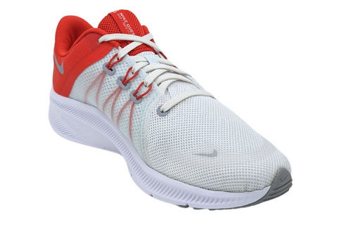Tenis Nike Quest 4 Running Blanco-Rojo DA1105 100 Para Hombre