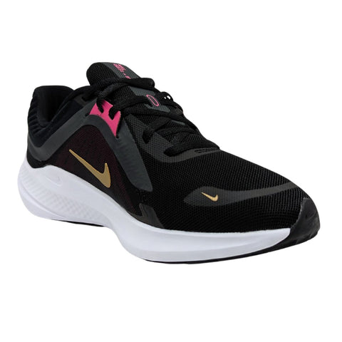 Tenis Nike Quest 5 Negro-Rosa-Dorado Running DD9291 009 Para Mujer