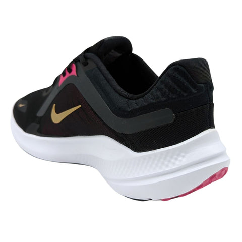 Tenis Nike Quest 5 Negro-Rosa-Dorado Running DD9291 009 Para Mujer