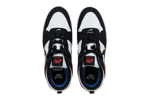 Tenis Nike SB Alleyoop Para Hombre CJ0882 102 Blanco-Negro-Rojo