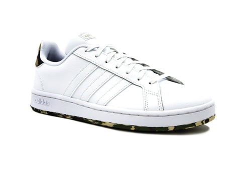 Tenis Adidas Grand Court FY8557 Blanco/Camuflaje Hombre
