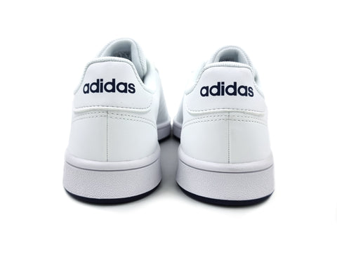 Tenis Adidas Grand Court Base FY8568 Blanco/Azul Hombre
