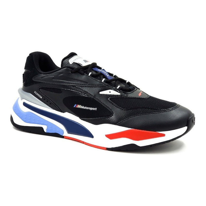 Tenis Puma Bmw Mms Rs fast 30677001 Negro azul hombre