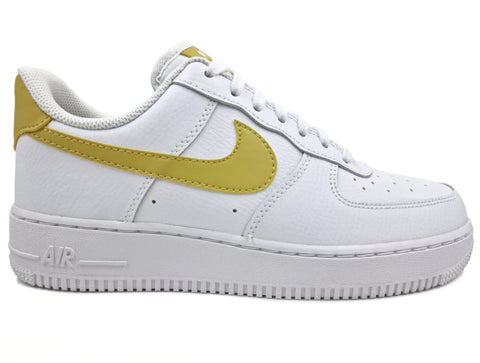 Tenis Nike Air Force 1 '07 Para Mujer 315115-170 Blanco/Amarillo