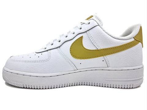 Tenis Nike Air Force 1 '07 Para Mujer 315115-170 Blanco/Amarillo