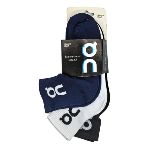 Calceta Deportiva Hombre On Running Premium Original 3- Pack