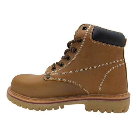 Bota Botin De Trabajo Con Casquillo Pma Modelo 136 Avellana