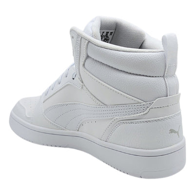 Tenis Juniors Puma Rebound V6 Mid Jr Blanco 393831 05 Joven 22 Al 25