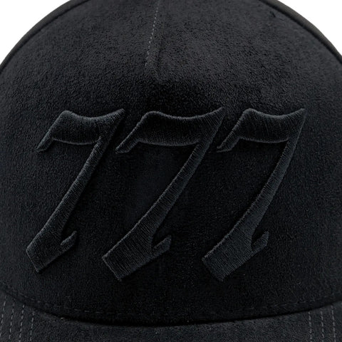 Gorra Cash Only 777 Negro Gamuza 042