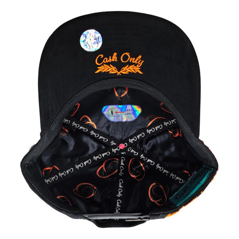 Gorra Cash Only Ny City Of Crime Negro Naranja Snapback 049