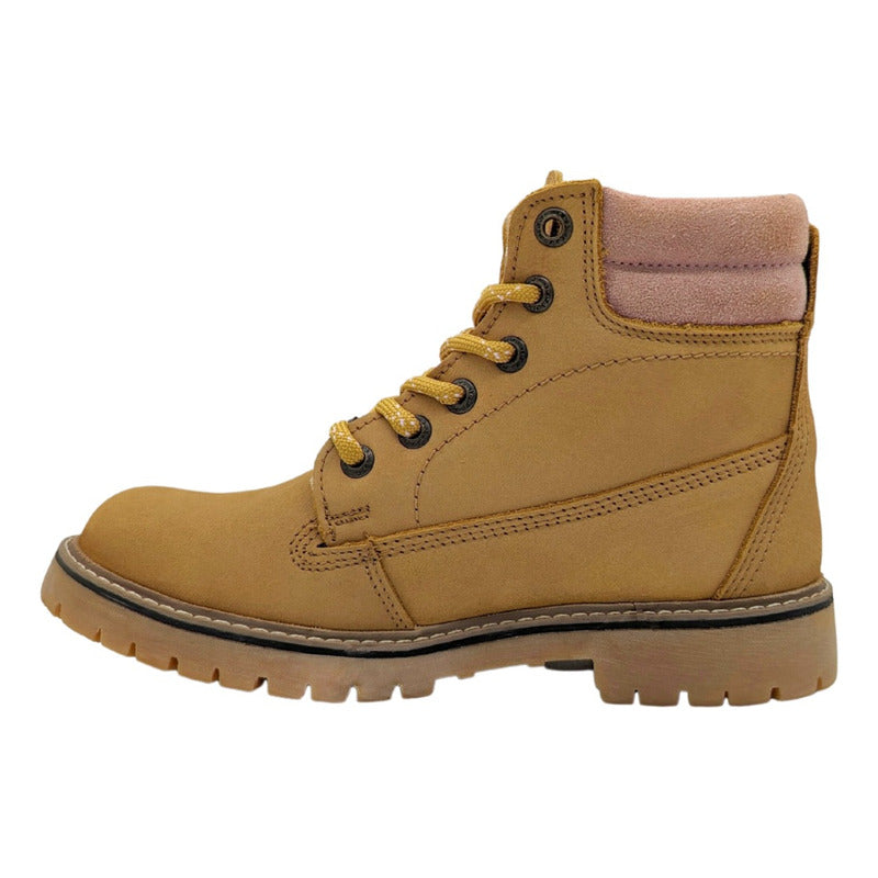 Botas Trabajo Mujer Nobuck Miel Casquillo Piel Jeep 10750