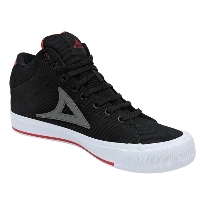 Tenis Hombre Pirma 6033 Textil Negro Urbano Casual Deportivo