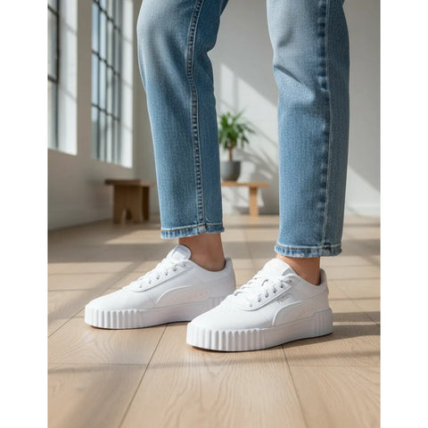 Tenis Puma Mujer Carina 3.0 Casual Holo 2.0 Blanco 402280 01