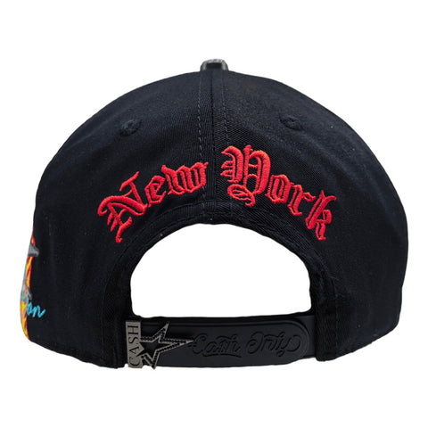 Gorra Cash Only Ny Flames 004 Negro Snapback Unisex
