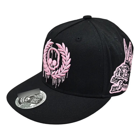 Gorra Antifashion Fluid Pink Logo Negro Rosa Snapback 007