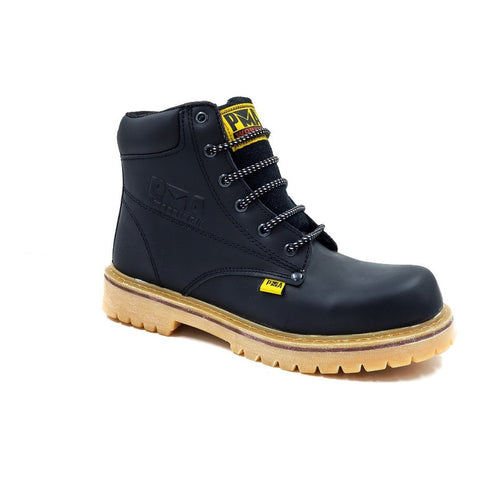 Bota De Trabajo Industrial Pma 136 Napa Negro-hombre