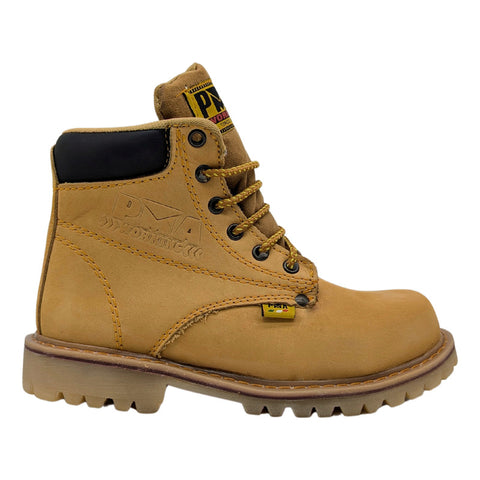 Bota De Trabajo Industrial Pma Sin Casco Miel/nobuck-mujer