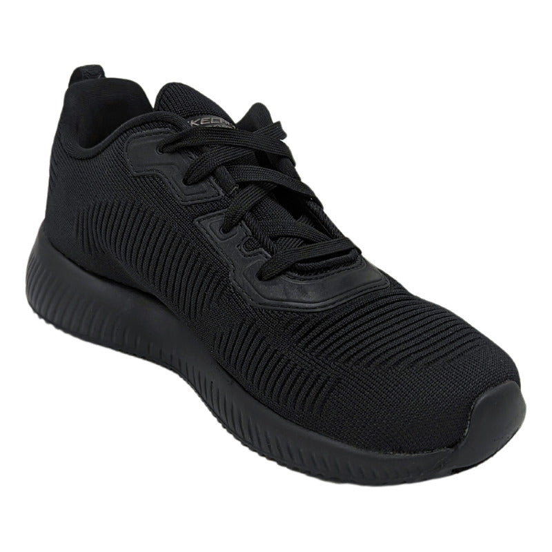 Tenis Skechers Tough Talk Negro-negro 32504 Para Mujer