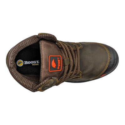 Bota De Seguridad E Industrial Casco Acero Boost 403g01 Cafe