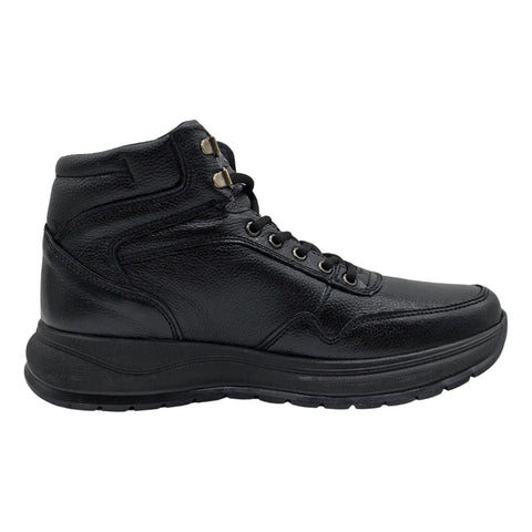 Bota Negro De Piel Para Caballero Confort Romanos 7886
