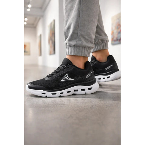 Tenis Pirma Confort 8026 Negro Blanco Hombre Negro Lisa 9,0 Mx