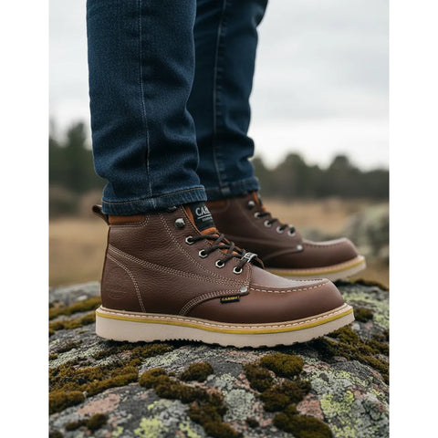 Bota Urbana Casual En Piel Hombre Caribu 604 Shedron Piel 25 Mx
