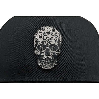 Gorra Cash Only Silver Skull Curve New Negro 2024 118