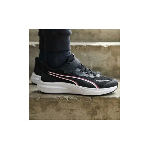 Tenis Puma Skyrocket 2 Ac+ Negro Violeta Infantil 312414 16