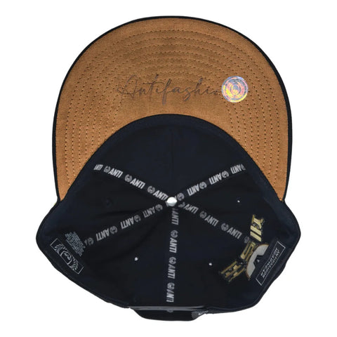 Gorra Antifashion Af04 Negro Dorado Snapback 011