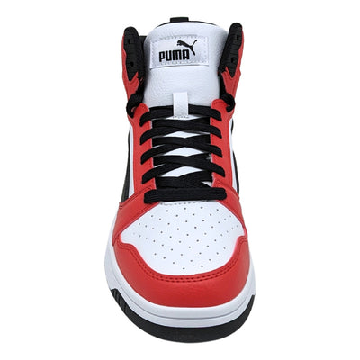 Tenis Puma Rebound V6 Mid Niños Jr Rojo Original 39383103