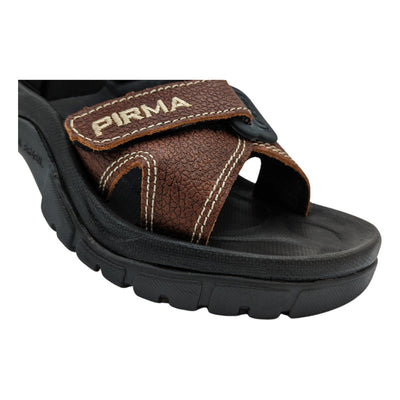 Sandalia Huarache Pirma Caballero Mod 0001 Valvula Piel Cafe