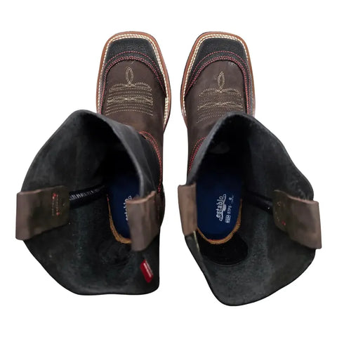 Bota Establo 986 Trabajo Casquillo Piel Altas Hombre Vaquera