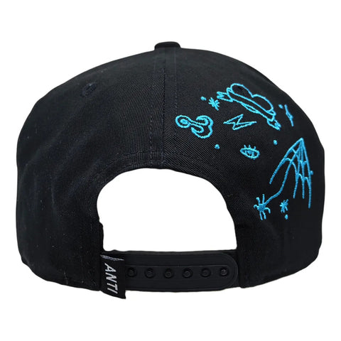 Gorra Antifashion Blue Woman Negro Snapback 005