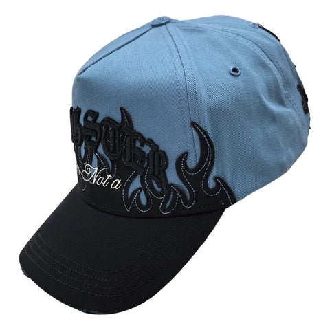 Gorra Cash Only Im Not A Gangster Azul Negro Snapback 040