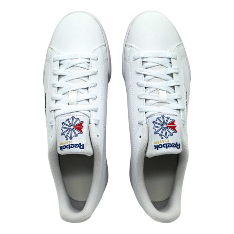 Tenis Para Hombre Reebok Npc Ii Syn Blancos Piel Clásico Originales Urbano Talla 25 Al 30 Cm