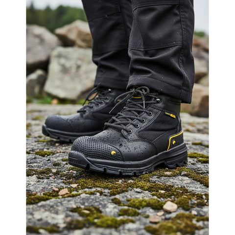 Bota Industrial Hombre Con Casquillo Acero Trabajo Boost 500