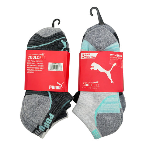 Tines Puma Dama Coolcell 3 Pares Acolchados Colores Variados