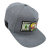 Gorra Cash Only Rich Dollar Gris Adultos.