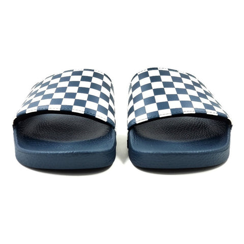 Sandalia Vans Slide-on Vn0004kiw8z Azul De Cuadros-hombre