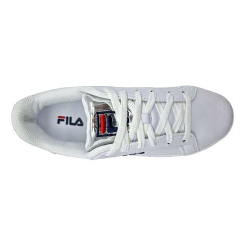 Tenis Urbano Casual Fila Para Dama Blanco-plata