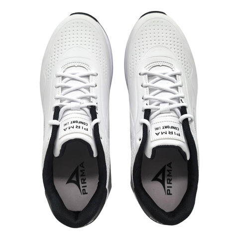 Tenis Pirma Mujer Running Dama Originales Unisex Entrenamiento Blanco Negro 5076 Talla 24, 24.5 Cm