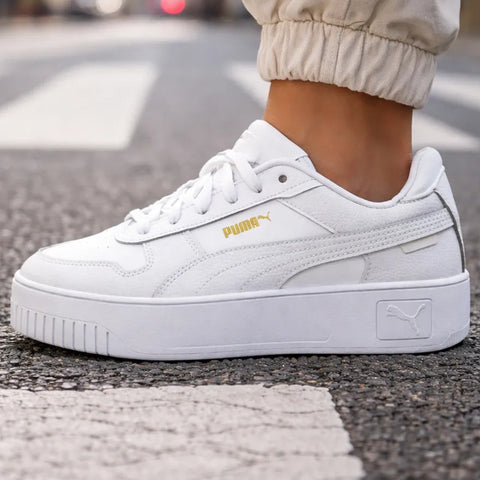 Tenis Puma Carina Street Blanco Dorado 389390 01 Unisex