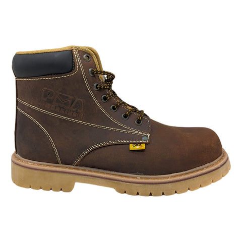 Botas De Trabajo Pma Uso Industrial Obrero Crazy Oro Hombre