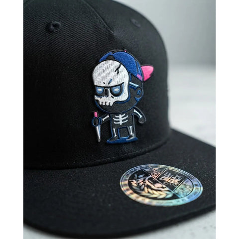 Gorra Antifashion Knife Skull Negro Snapback 006