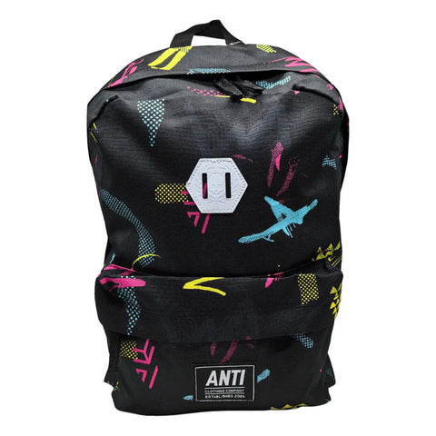 Mochila Antifashion Lines Negro Colores Unisex 009
